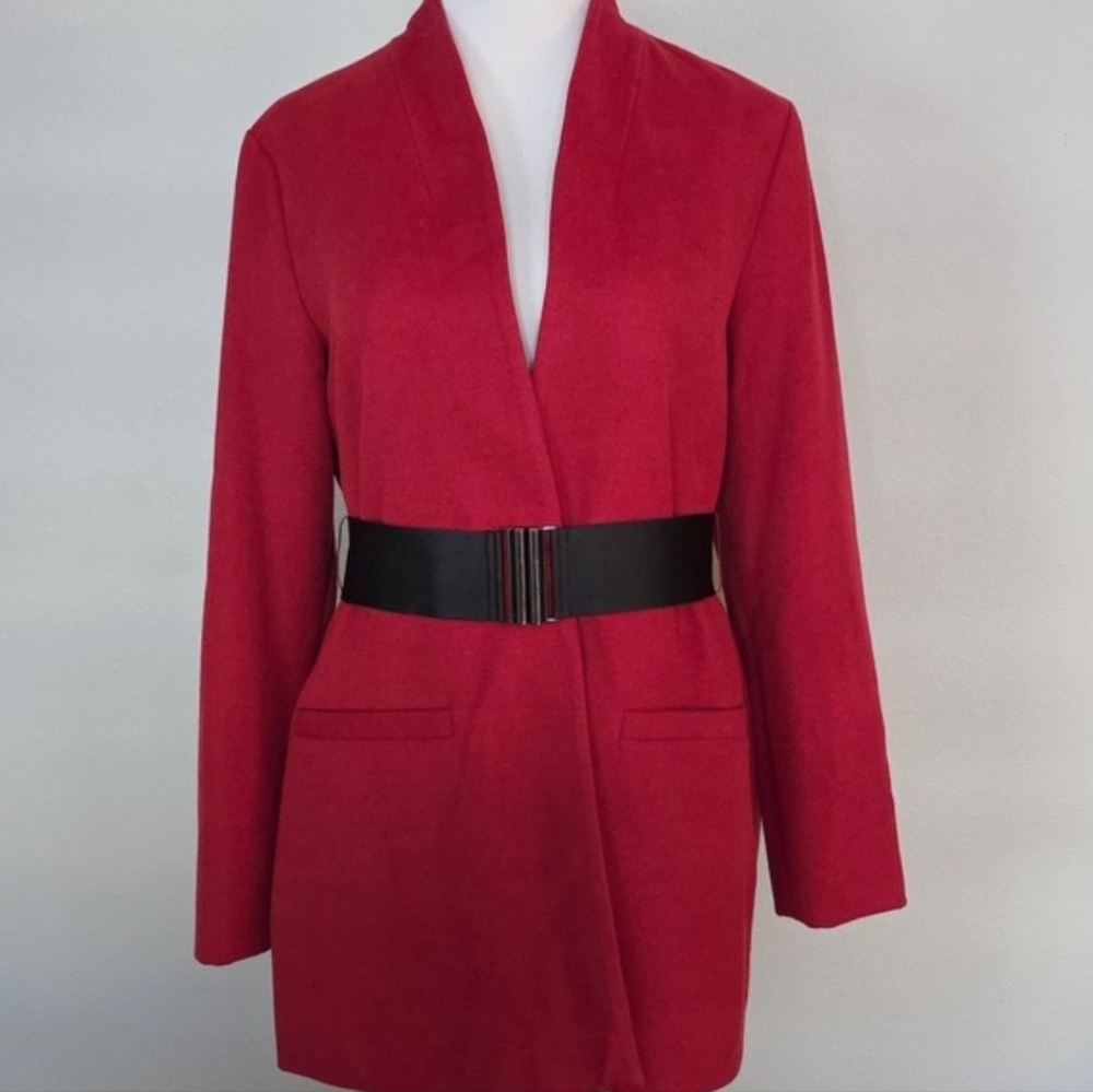 NWT ETCETERA | $395 Belted Blazer Jacket - Picture 2 of 4